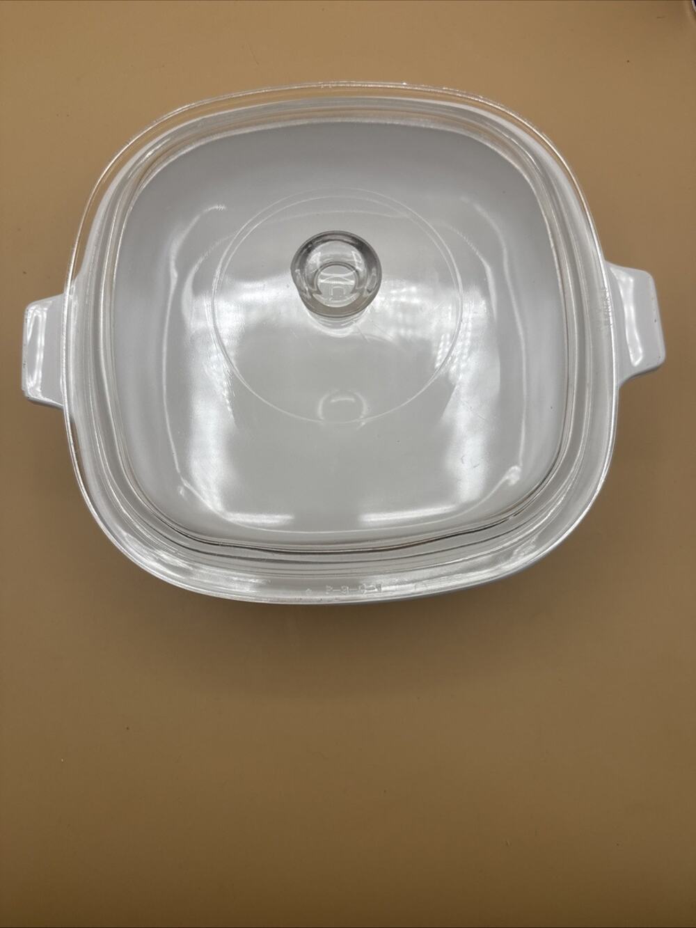 Vintage Corning Ware White Micromate Brawner Browning Baking Pyrex Lid Dish
